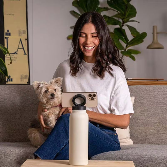 Termo aislado para frio con Soporte 360° para tu celular