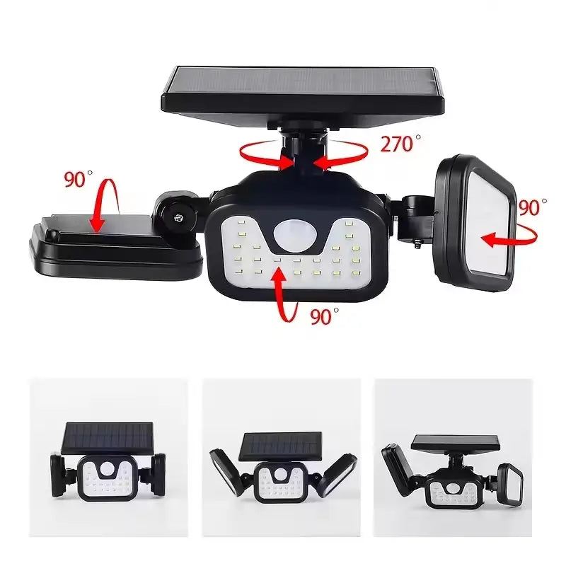 Lampara solar con sensor de movimiento - Diseño resistente